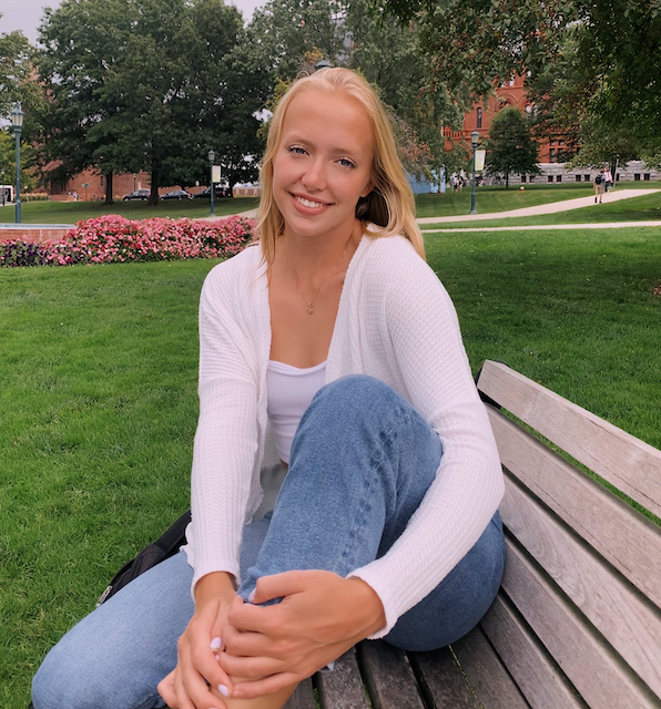Image of Anika sitting on a bench
